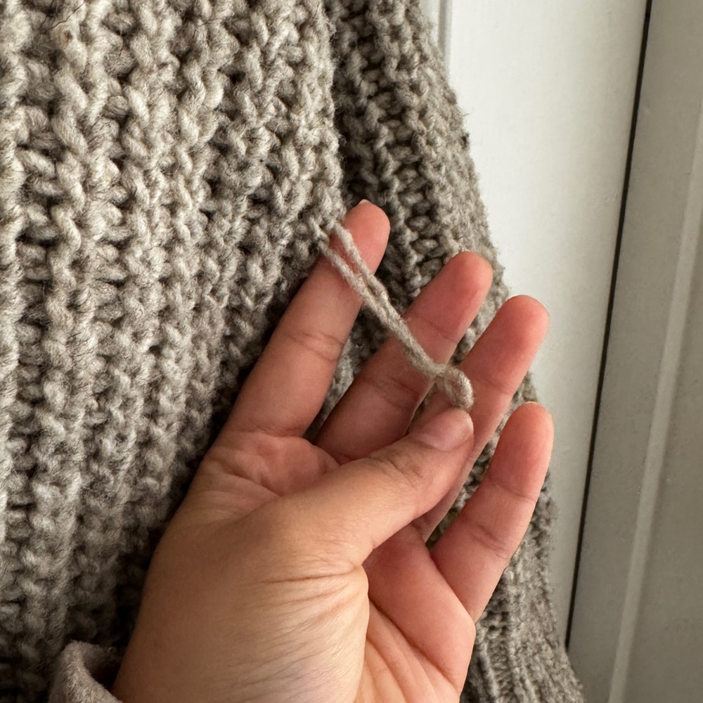 Beige Babaa knit cardigan - Picture 7 of 9